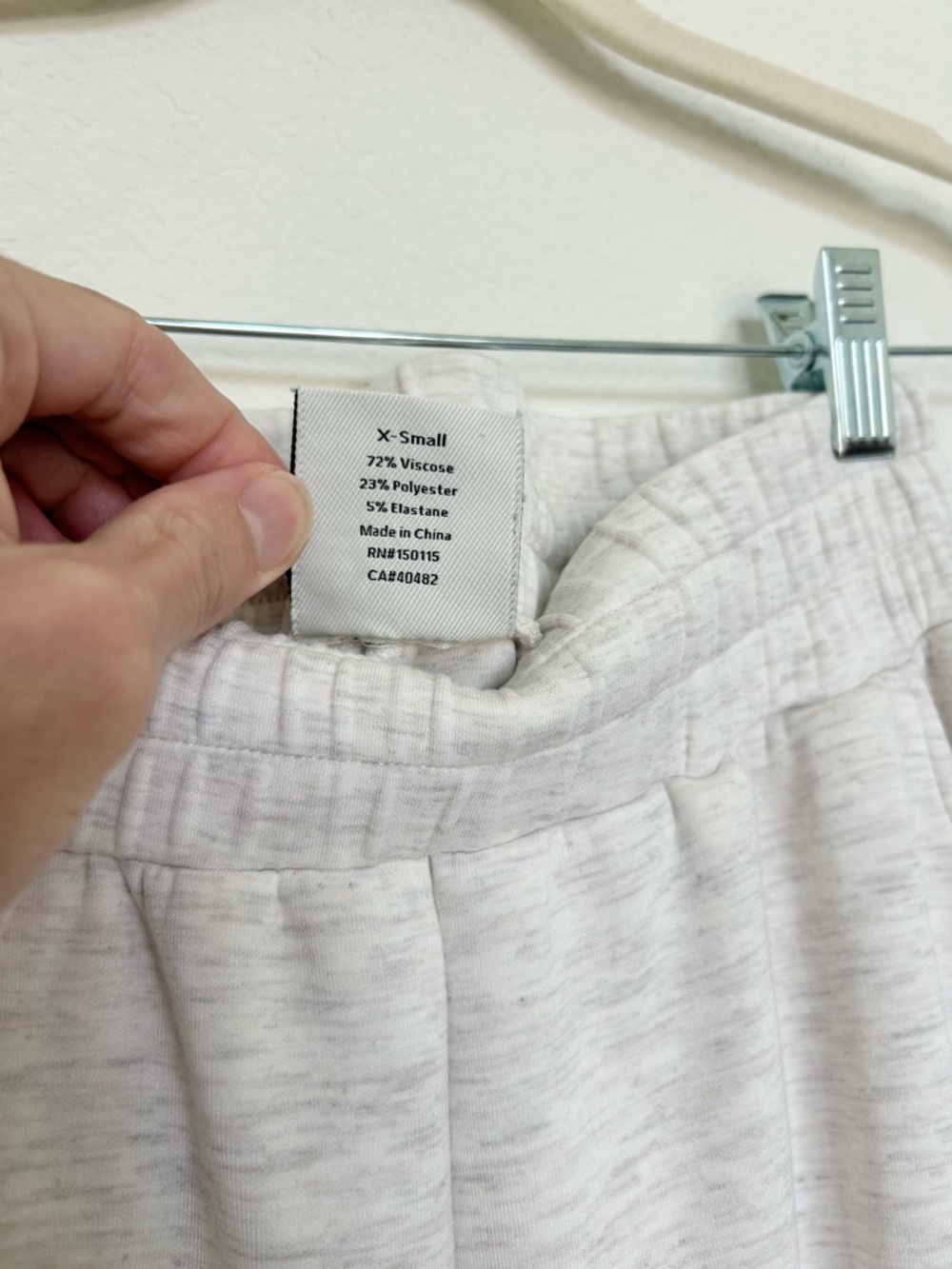 Varley Catherine Half-Zip Sweat & The Cargo Pant Set in Ivory Marl - Picture 11 of 12